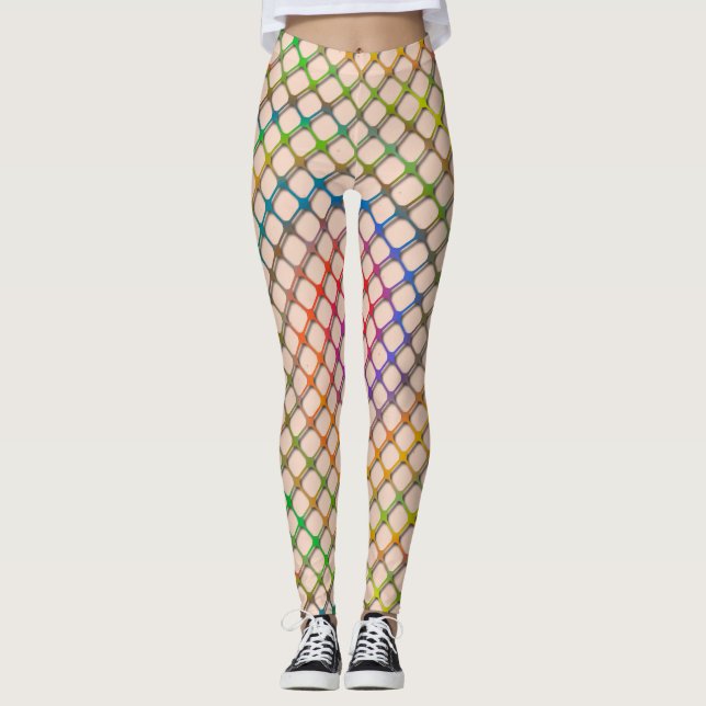 Arcoiris Fishnets Leggings (Anverso)