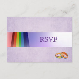 Arcoiris gay y bodas de anillos RSVP