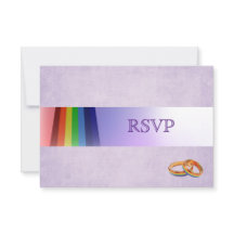 Arcoiris gay y bodas de anillos RSVP