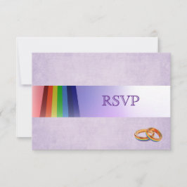 Arcoiris gay y bodas de anillos RSVP