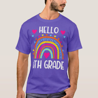 Arcoiris Hola Camisa De Octavo Grado De Vuelta A 8