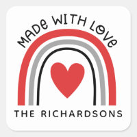 Arcoiris lindo hecho con etiqueta de batido de amo