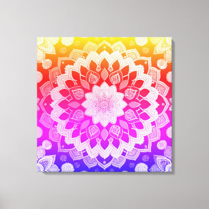 Arcoiris Mandala Resumen arte