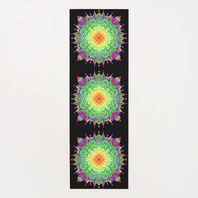 Arcoiris Mandala Yoga Mat (Anverso)