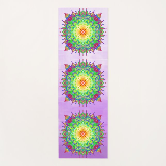 Arcoiris Mandala Yoga Mat (Anverso)