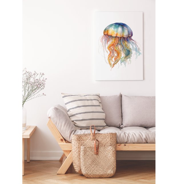 Arcoiris marea medusa: Arte acuarela (Subido por el creador)