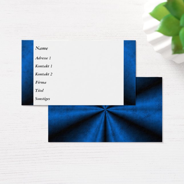 Arcoiris negro azul en tarjetas de negocios Leathe (Escritorio)