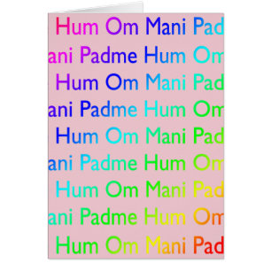 Arcoíris Om Mani Padme Hum (en Rosa)