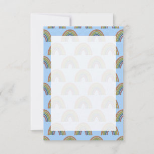 Arcoiris Pastel Con Falsa Tarjeta De Textura De Pa