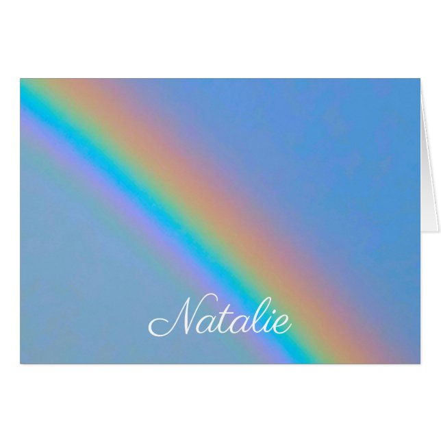 Arcoiris real natural personalizado (Anverso (Horizontal))