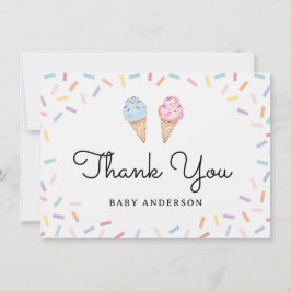 Arcoiris Rociando Crema De Hielo Bebé Gracias