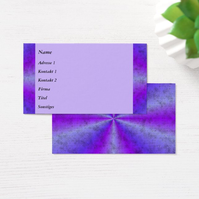 Arcoiris rosa azul en tarjetas de negocios Leather (Escritorio)