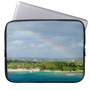Arcoiris sobre la bolsa para portátiles