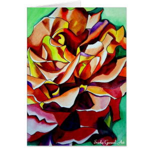 Arcoiris Sunset Rosa acuarela arte original