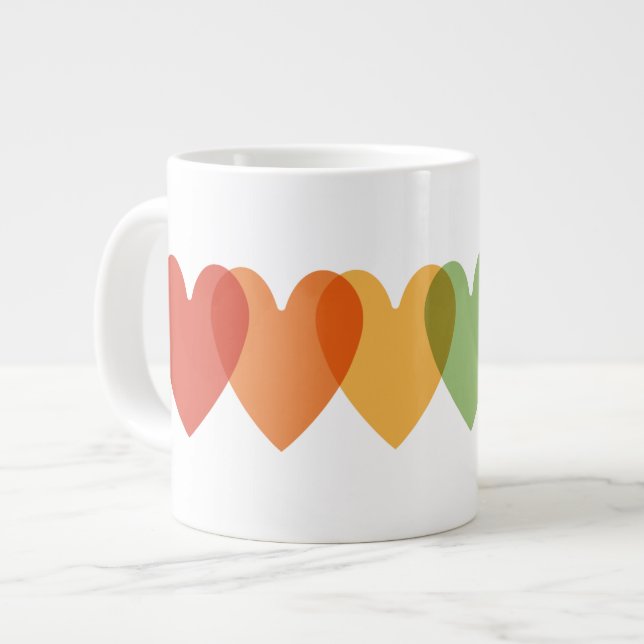 Arcoiris 🌸 taza de café especial (Izquierda)
