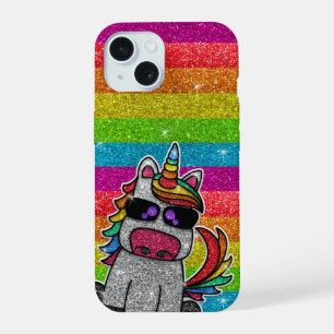 Arcoíris Unicornio Purpurina Dorado Brillante LGBT
