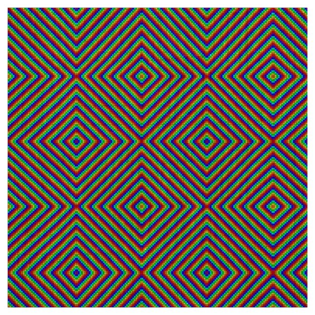 Arcoíris X - Tela de Lino Natural (Retal)