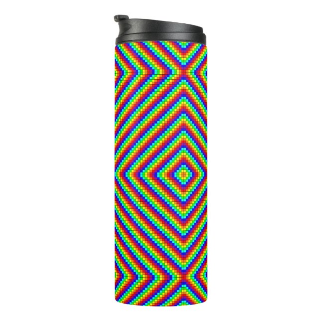 Arcoíris X - Termo Tumbler (Rotado hacia la derecha)
