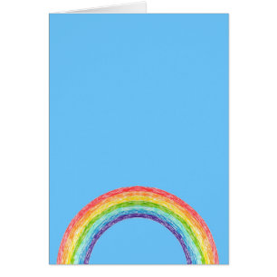 Arcoiris y cielo azul