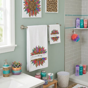 Arcoíris y estampado de leopardo personalizado