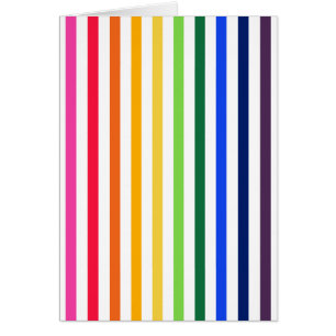 Arcoiris y rayas blancas