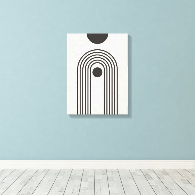 Arcoíris y Sol, Arte Geométrico Abstracto Boho (Insitu (piso de madera))