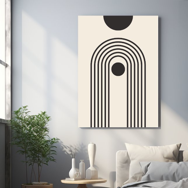 Arcoíris y Sol, Arte Geométrico Abstracto Boho (Subido por el creador)