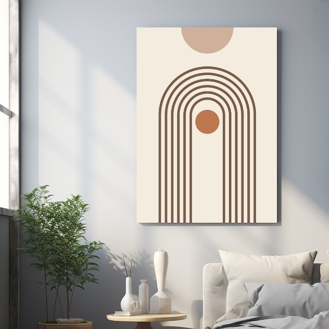 Arcoíris y Sol, Arte Geométrico Abstracto Boho (Subido por el creador)
