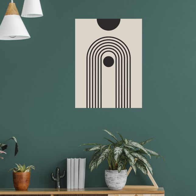 Arcoiris y Sol, Arte Geométrico Abstracto Boho (Salón 1)