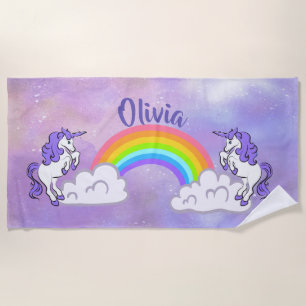 Arcoiris y Unicornios diseñan toalla de playa