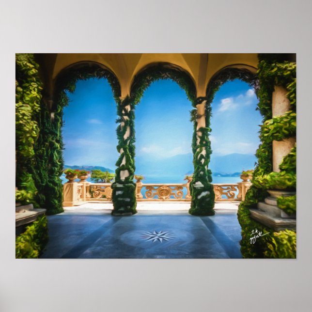 Arcos de Italia Elegante arte fotográfico (Frente)