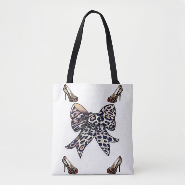 arcos de leopardo de la bolsa de tote (Anverso)