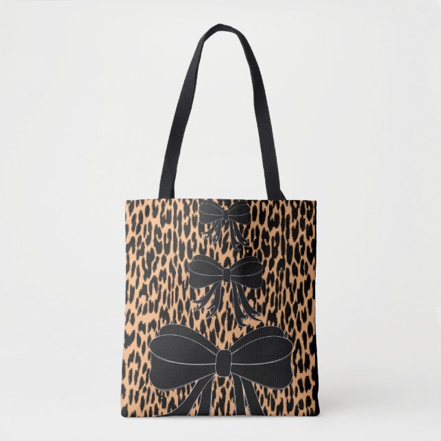 arcos de leopardo de la bolsa de tote (Anverso)