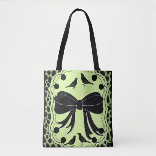 arcos de leopardo de la bolsa de tote