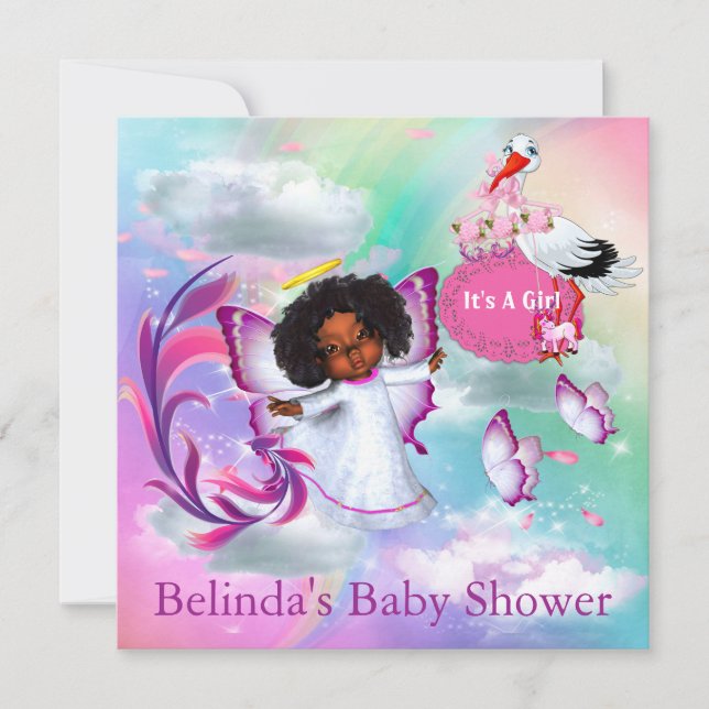 Arcos de lluvia, nubes esponjosas e invitación a l (Anverso)