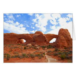 Arcos dobles, Parque Nacional de Arcos, Utah, Tarj