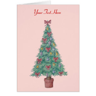 arcos rojos y campanas en árbol decorado para navi