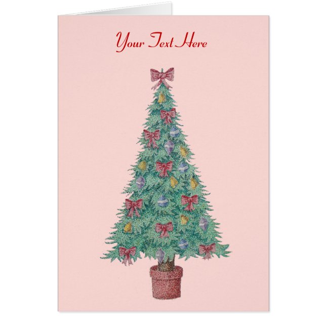 arcos rojos y campanas en árbol decorado para navi (Frente)