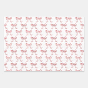 Arcos rosados de 19" x 29" Papel de ajuste 3 hojas