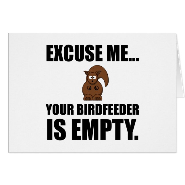 Ardilla Birdfeeder vacío (Anverso (Horizontal))