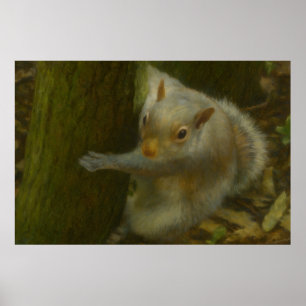 ardilla curiosa - Arte de vida silvestre de Woodla