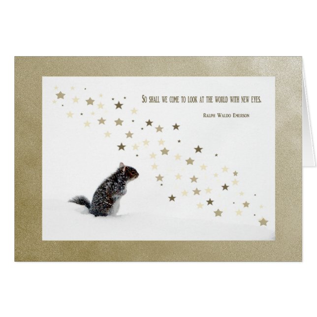 Ardilla en la nieve (Anverso (Horizontal))