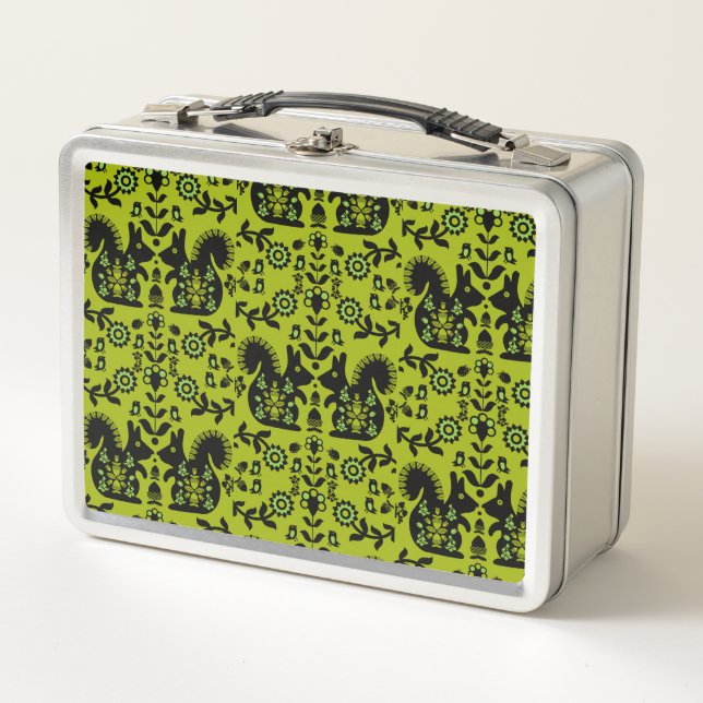 Ardilla Escandinavia Nórdica Arte Popular (Anverso)