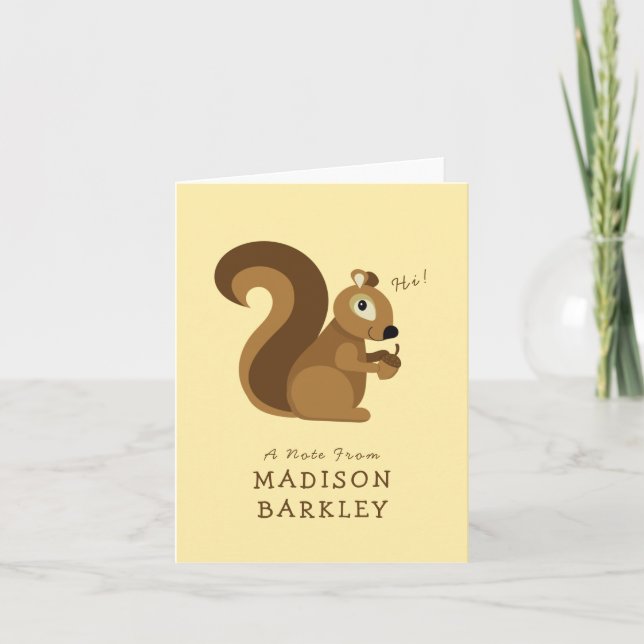 Ardilla Niños Lindos Bosque (Anverso)