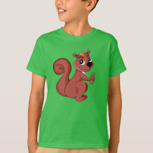 Ardilla personalizado con una camiseta de maní