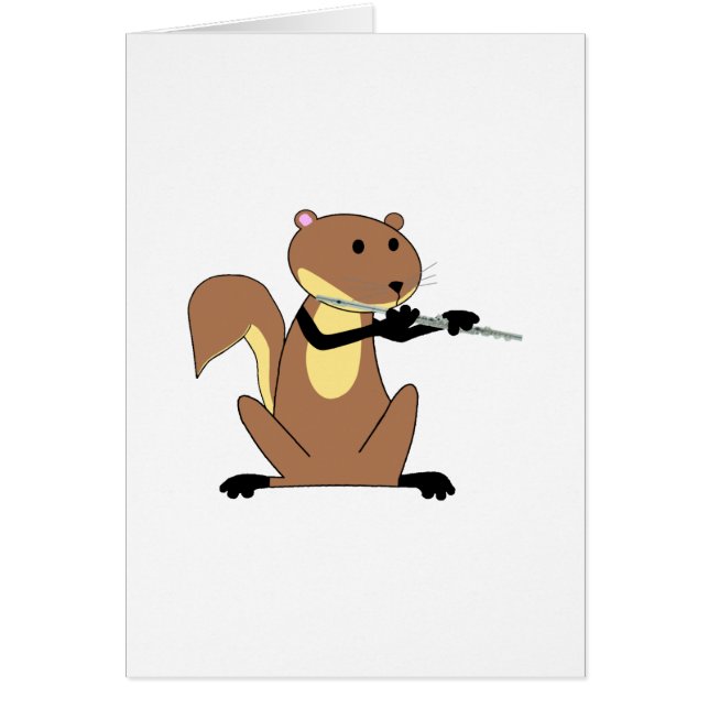 Ardilla que toca la flauta (Frente)