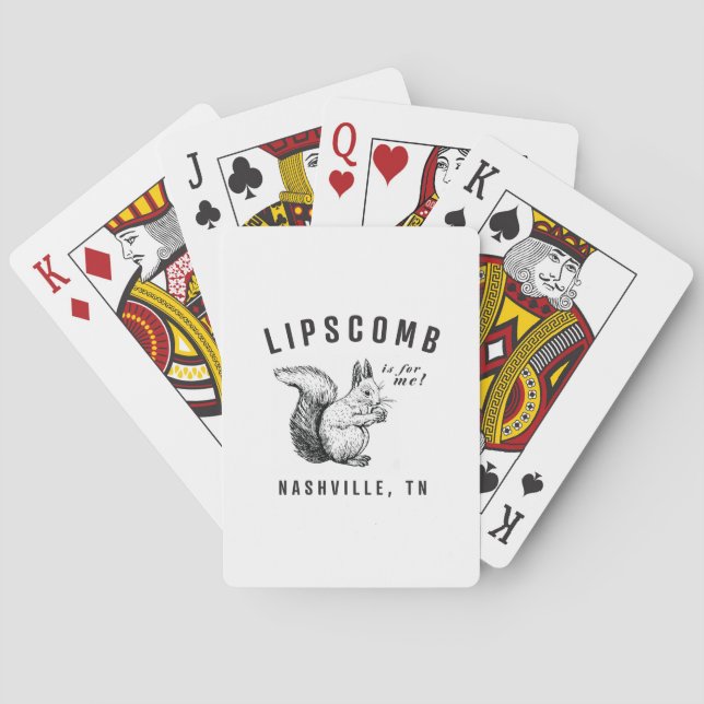 ardillas de cartas de juego Lipscomb (Reverso)