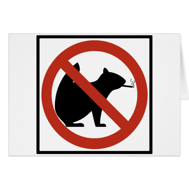 Ardillas de no fumadores no prohibidas el Rótulo (Anverso (Horizontal))