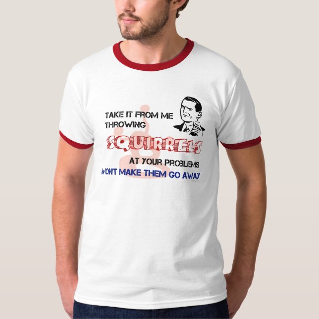 Ardillas que lanzan en su camiseta de los (Anverso)