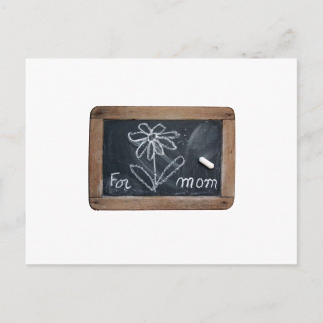 Ardoise 10 Flor para la postal de mamá (Anverso)